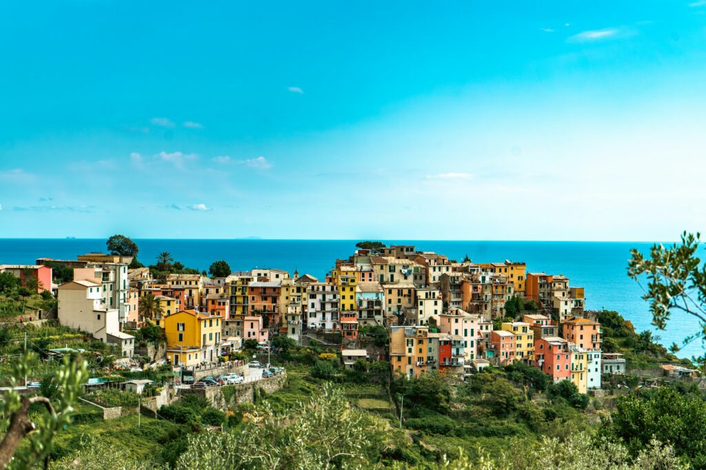 Corniglia a domb tetején