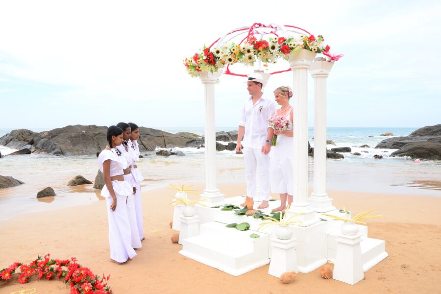 Sri Lanka óceánparti esküvő
